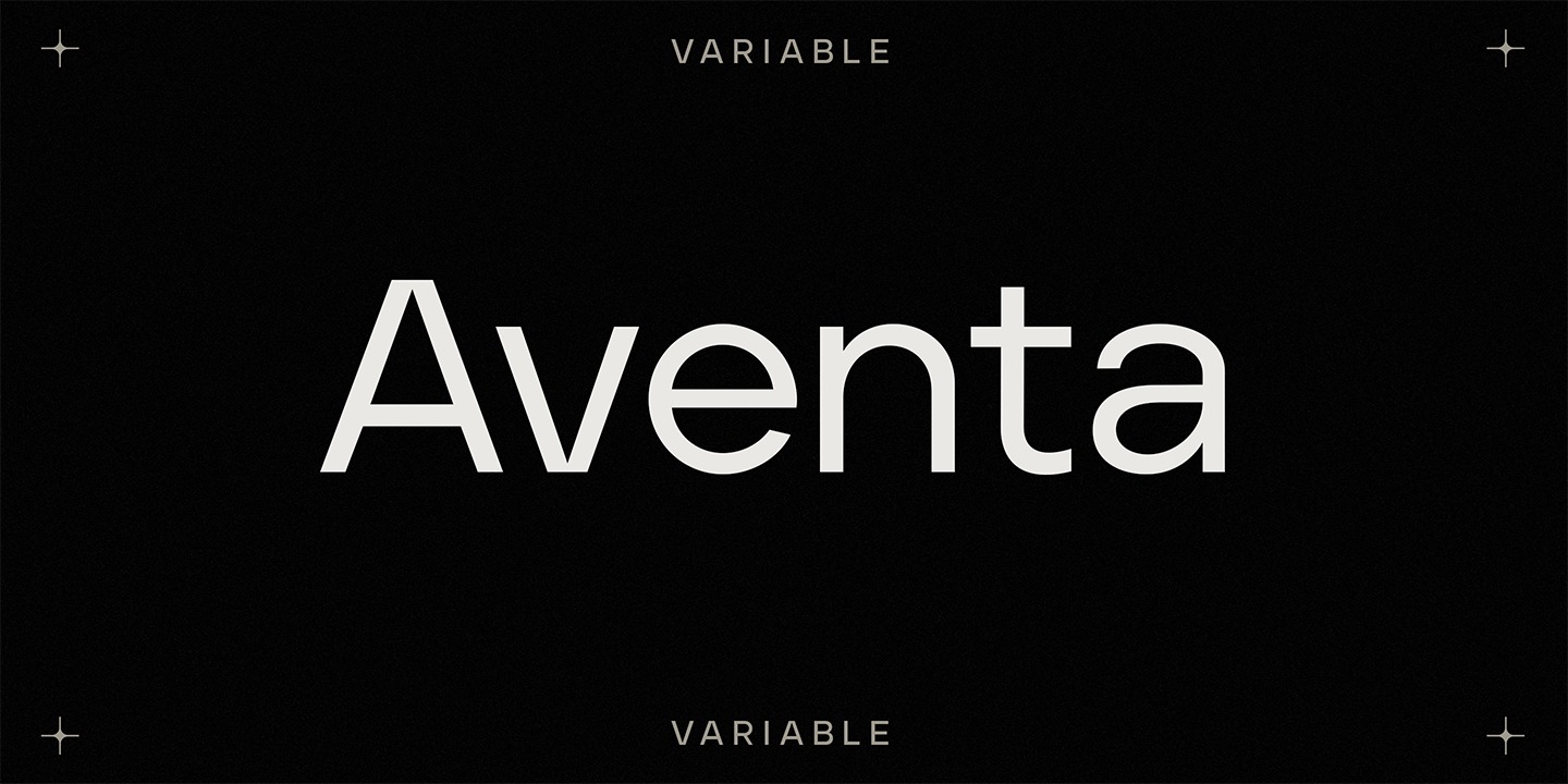 Przykład czcionki Aventa Extra Bold